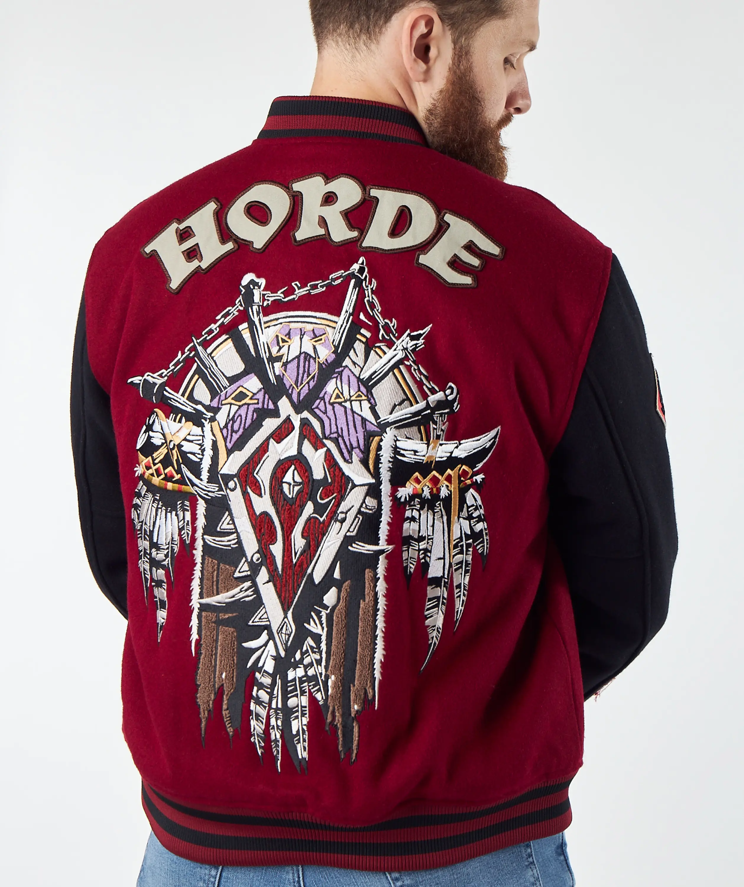 WORLD OF WARCRAFT HORDE VARSITY JACKET - Image 2