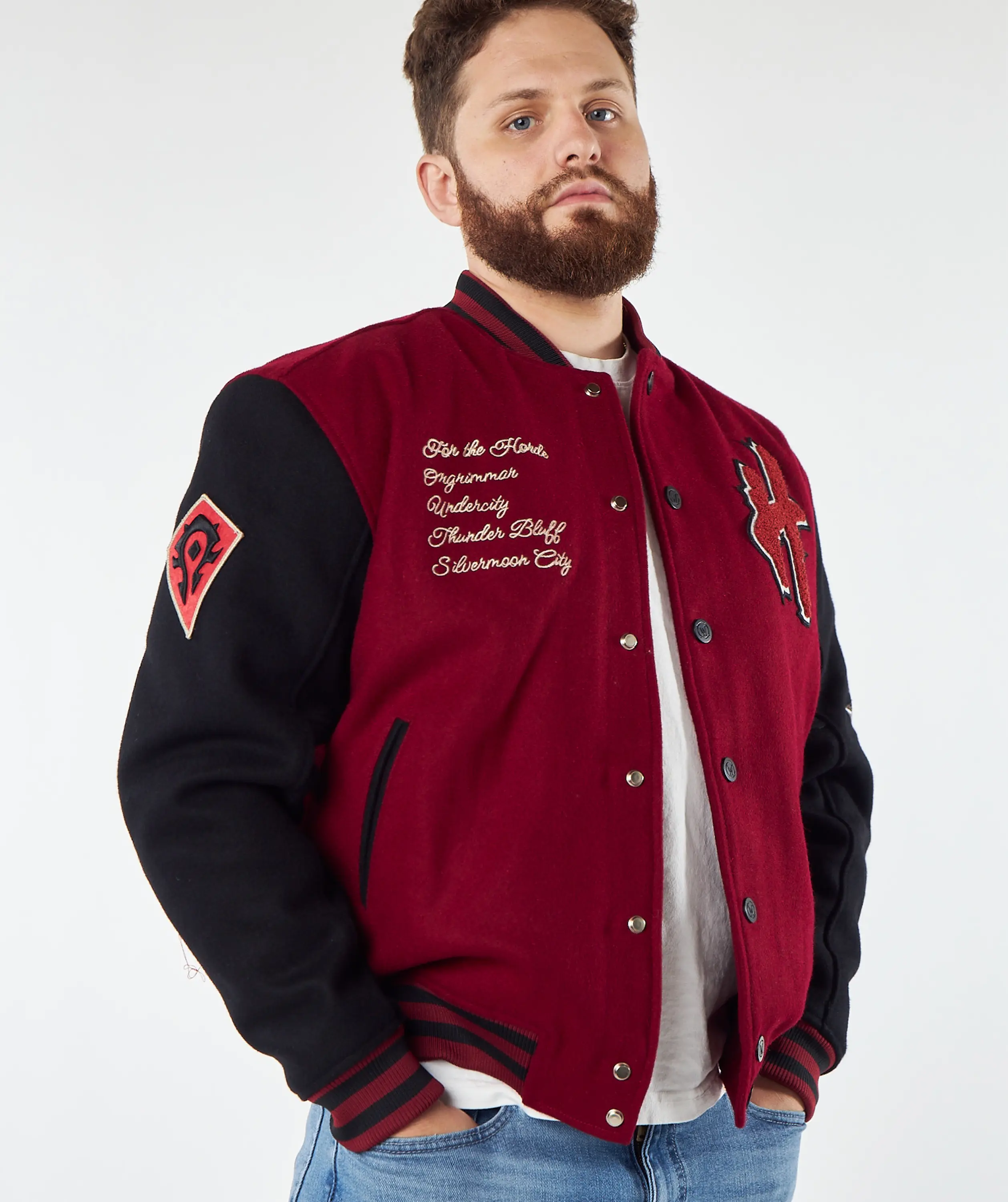 WORLD OF WARCRAFT HORDE VARSITY JACKET - Image 4
