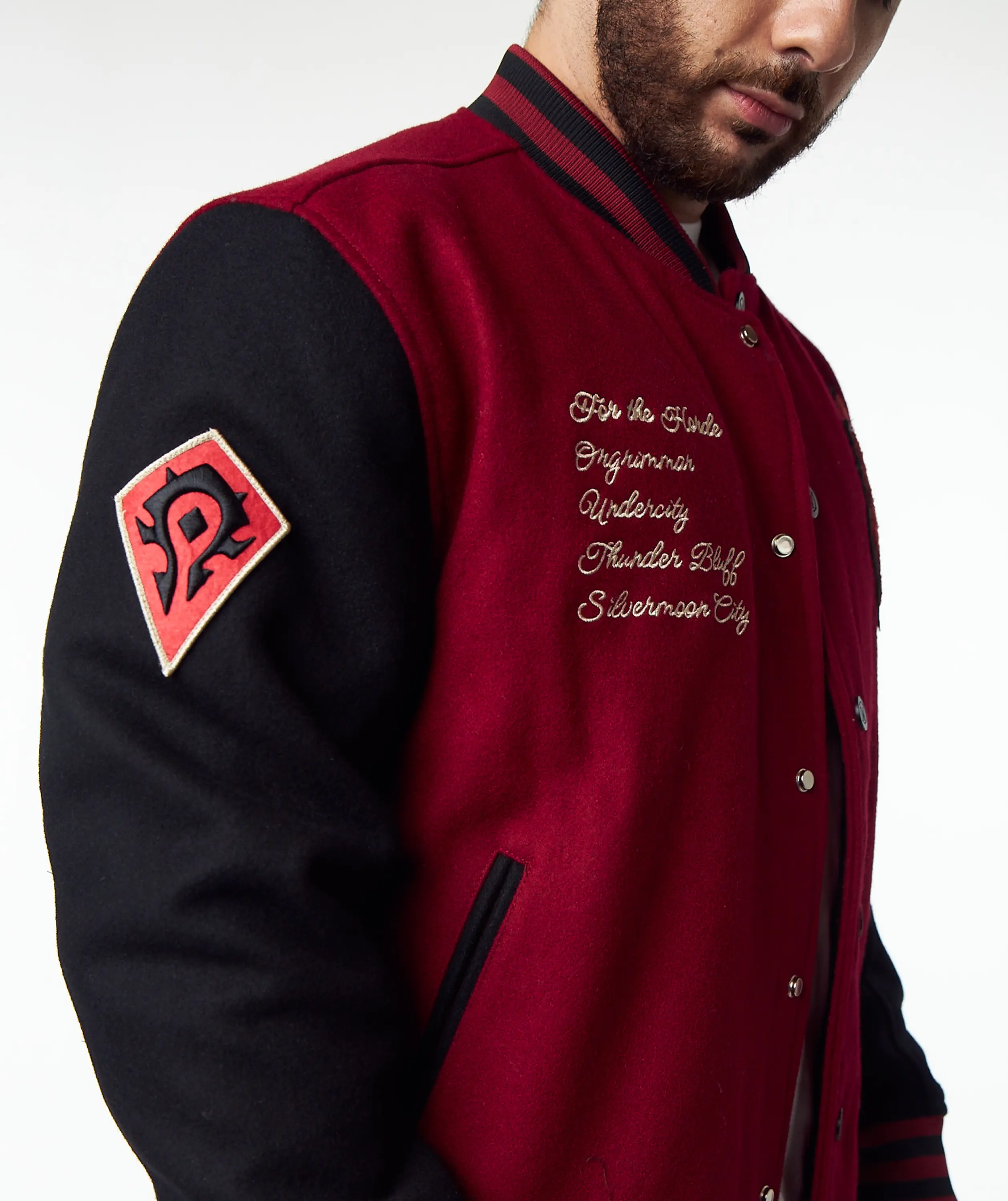 WORLD OF WARCRAFT HORDE VARSITY JACKET - Image 5